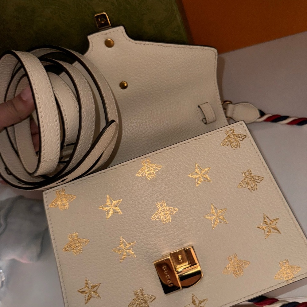 Sylvie Top Handle Bag Printed Leather Mini like NEW - Picture 5 of 11
